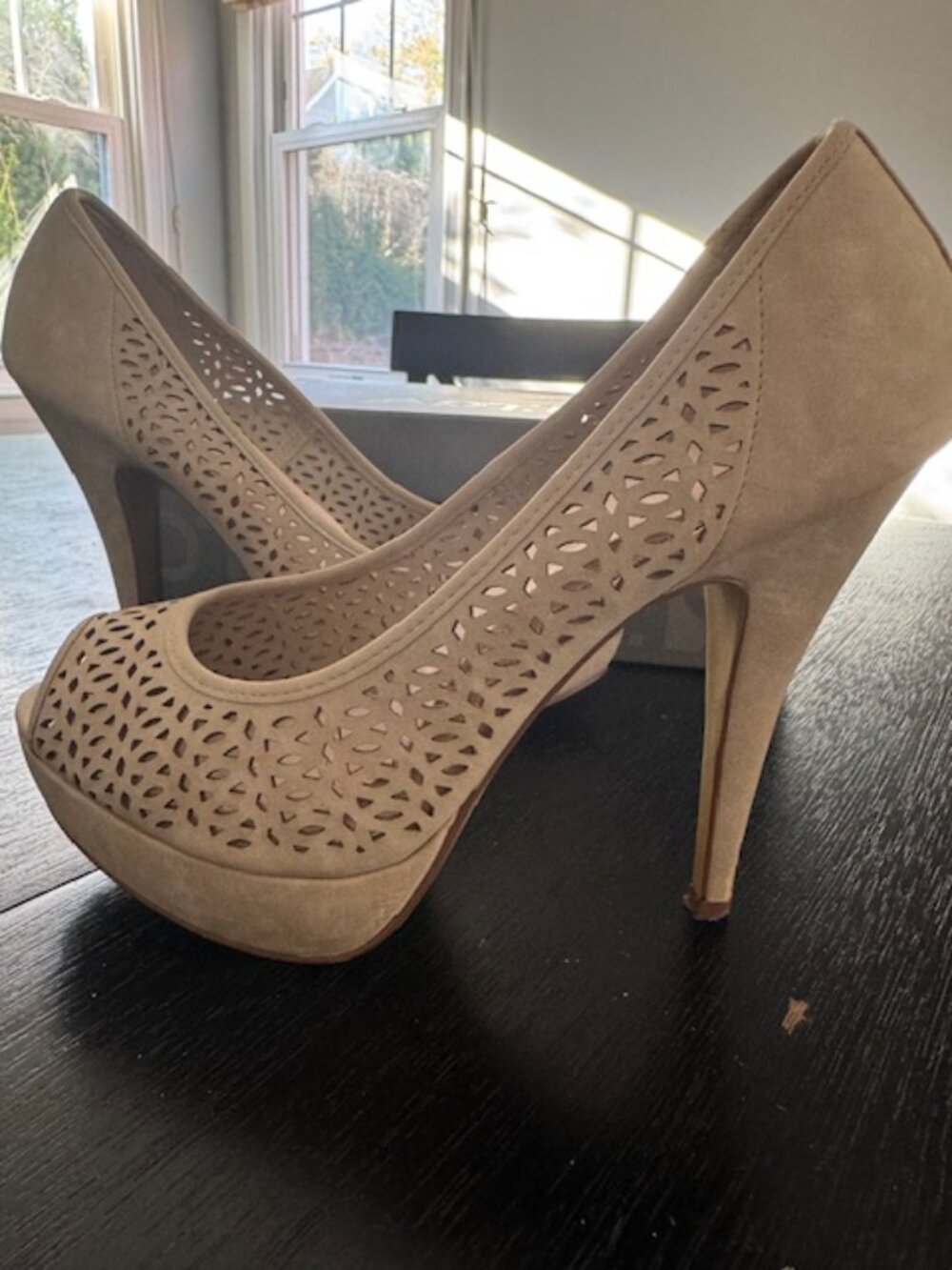 Apt. 9 taupe stiletto heels